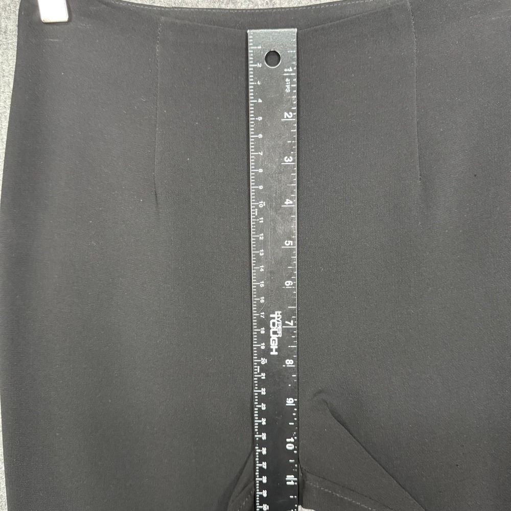 Cinq a Sept Pants Women 00 Black Mina Crop High Rise Flare Leg Split Ankle 5 à 7 - Picture 10 of 13